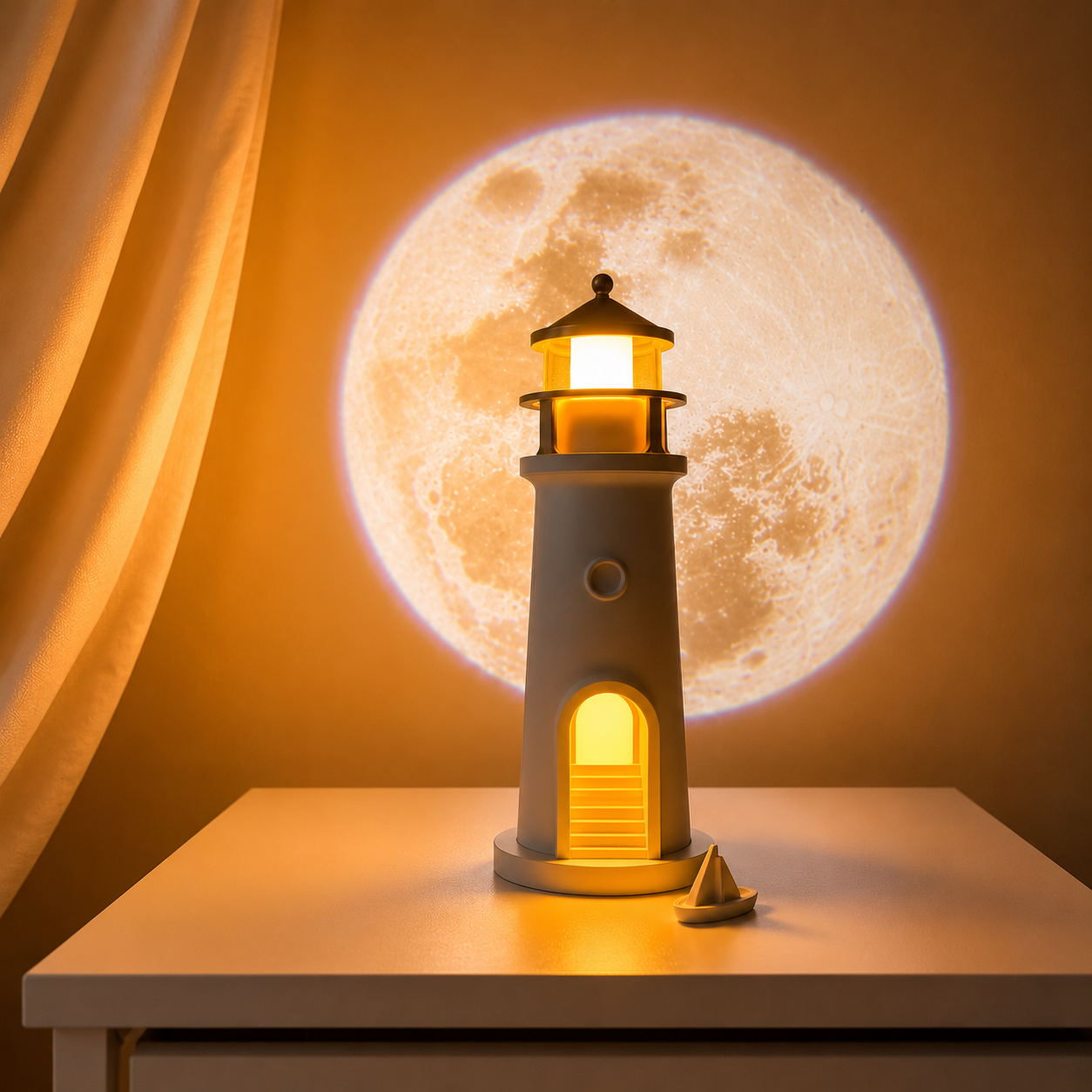 MyMoonBeacon™ Lighthouse Moon Lamp